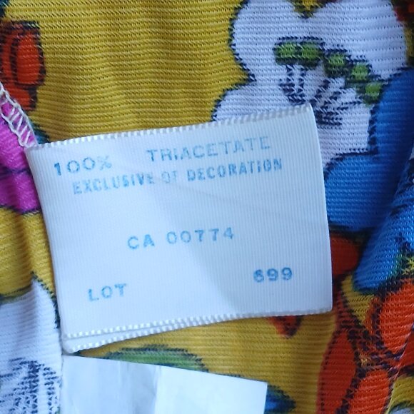 Stunning VTG Nighty 1960-70s Lingerie D'Amor by Molyclaire Size S Silky Oriental - Picture 11 of 16